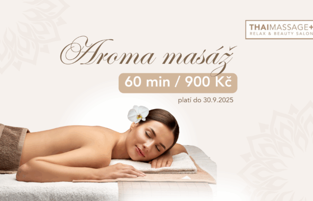 AKCE: Aroma masáž pouze za 900 Kč