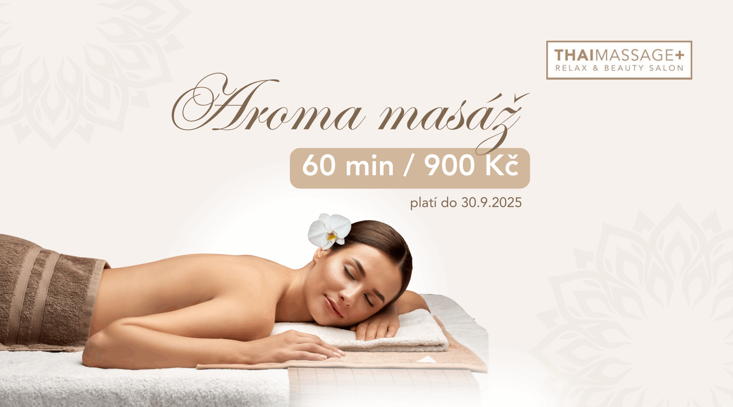 AKCE: Aroma masáž pouze za 900 Kč
